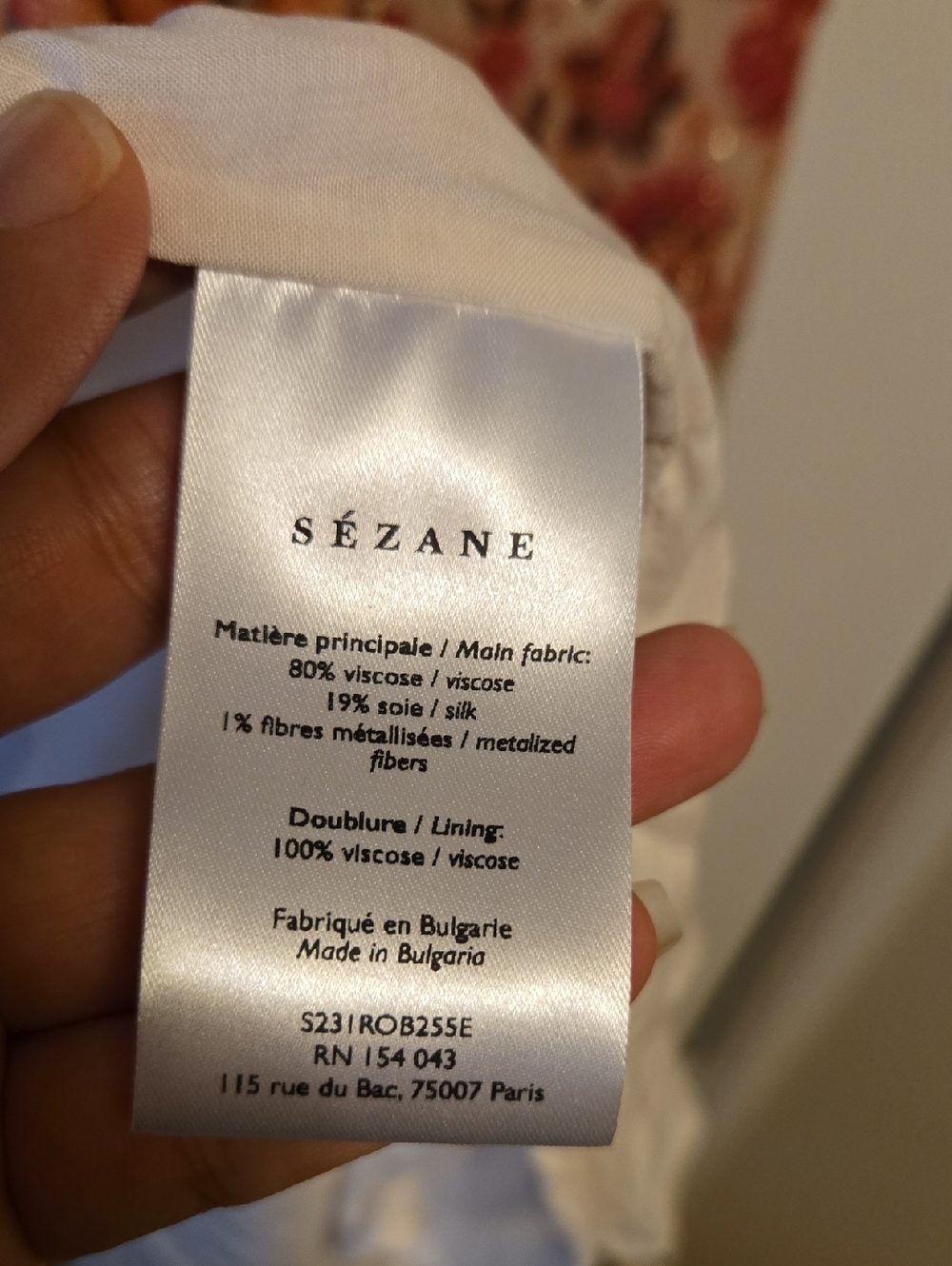 Sezane Sarah Pink Floral Midi Wrap Dress - Picture 13 of 15
